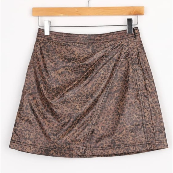 Free People | Leopard Fake Out Skirt - Picture 5 of 6